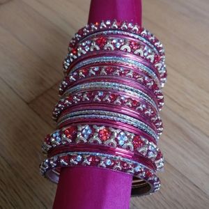 Indian Red Bridal Bangles